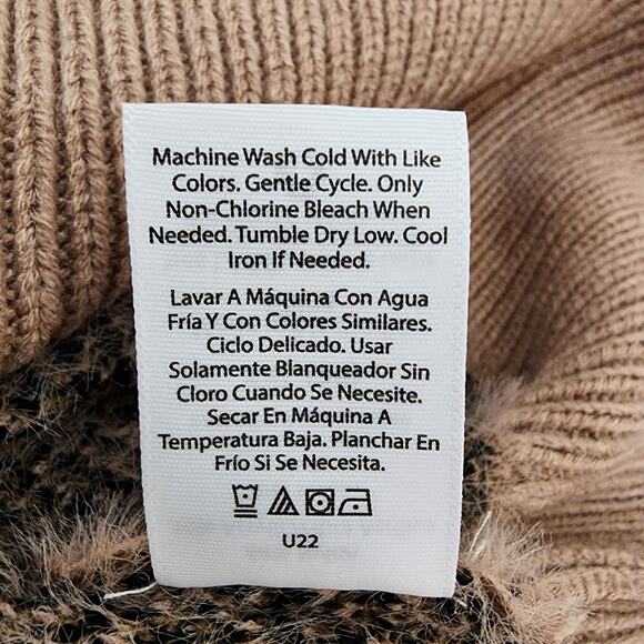 Time and Tru Cardigan Womens XXL 20 Ombre Animal Eyelash Leopard Buttons V Neck - Picture 10 of 10